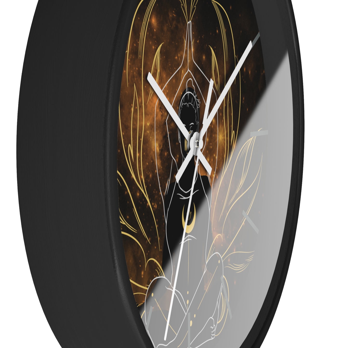 Namaste time dark Wall Clock