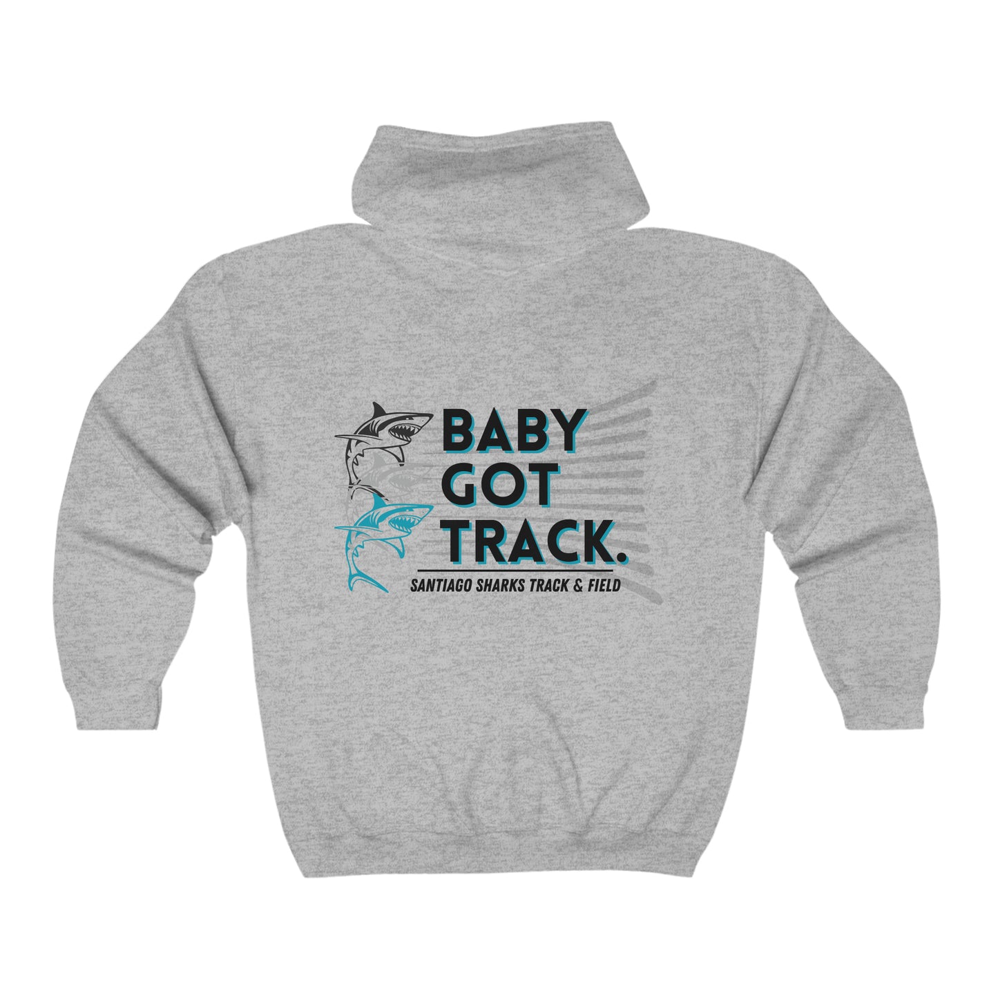 SANTIAGO BABY GOT TRACK Unisex Heavy Blend™ Full Zip Hooded Sweatshirt