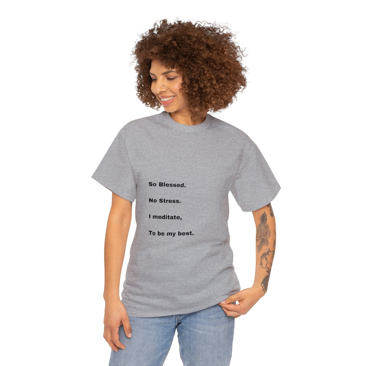 So Blessed Tree back Unisex Heavy Cotton Tee