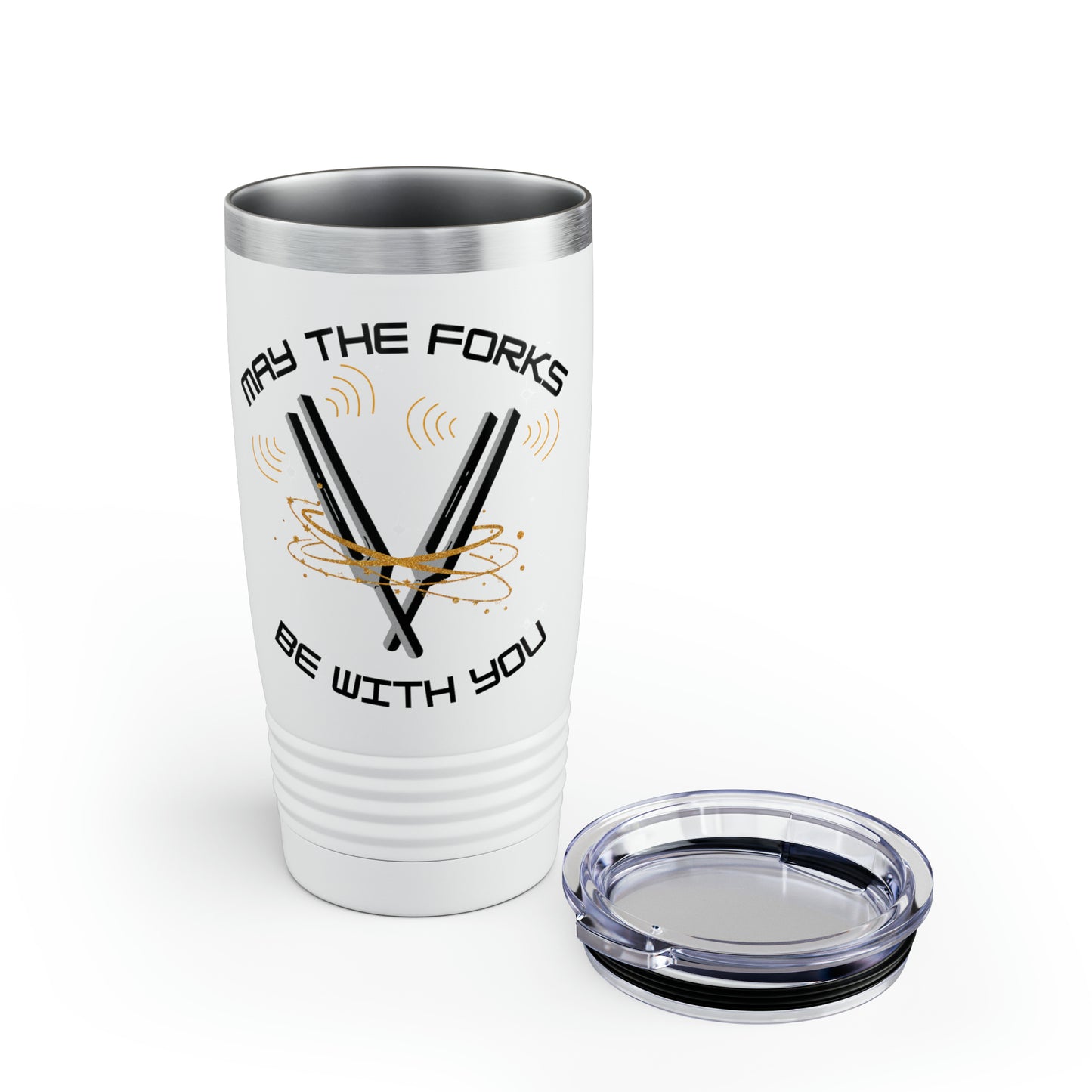 May the Forks be with you Ringneck Tumbler, 20oz