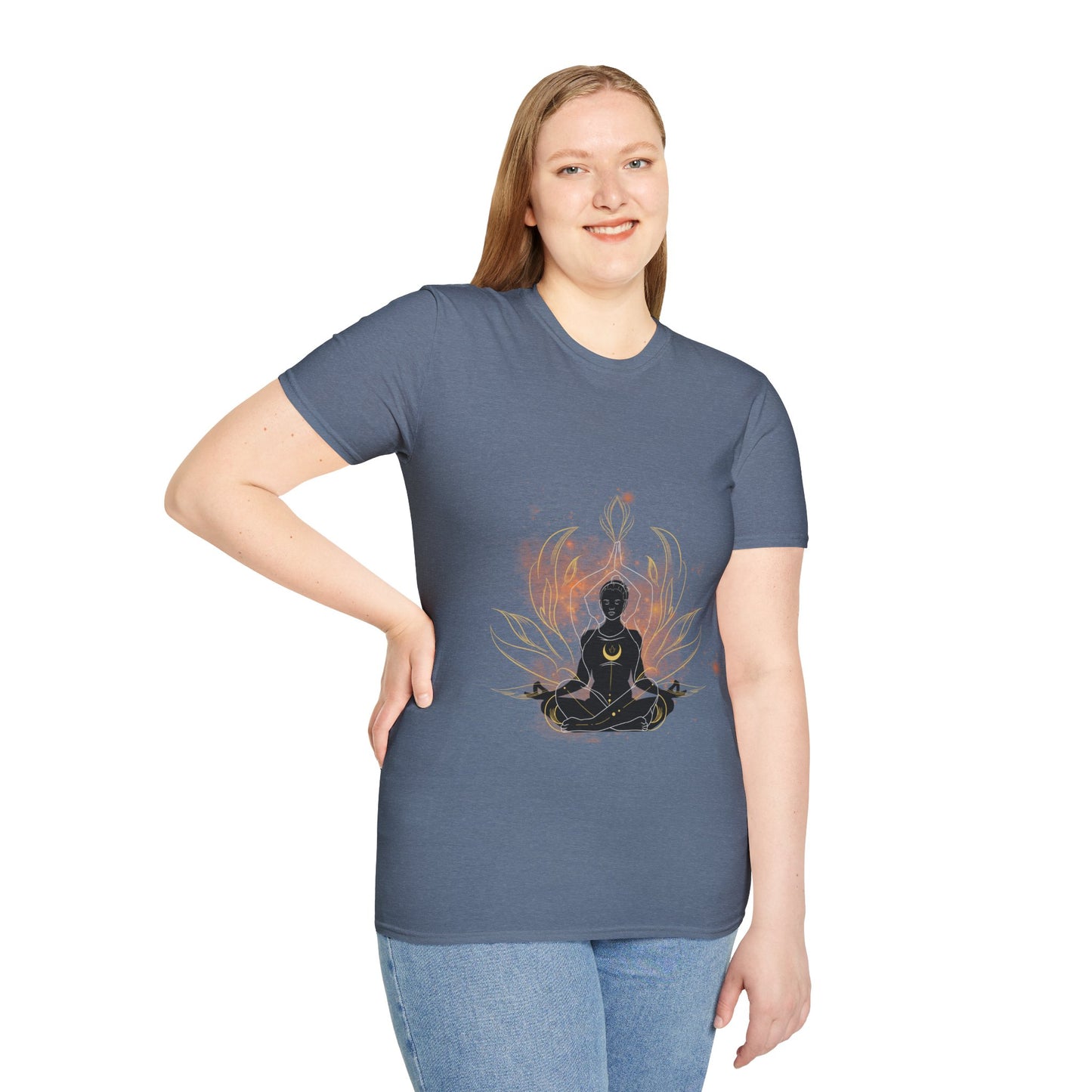 Namaste flame Unisex Softstyle T-Shirt