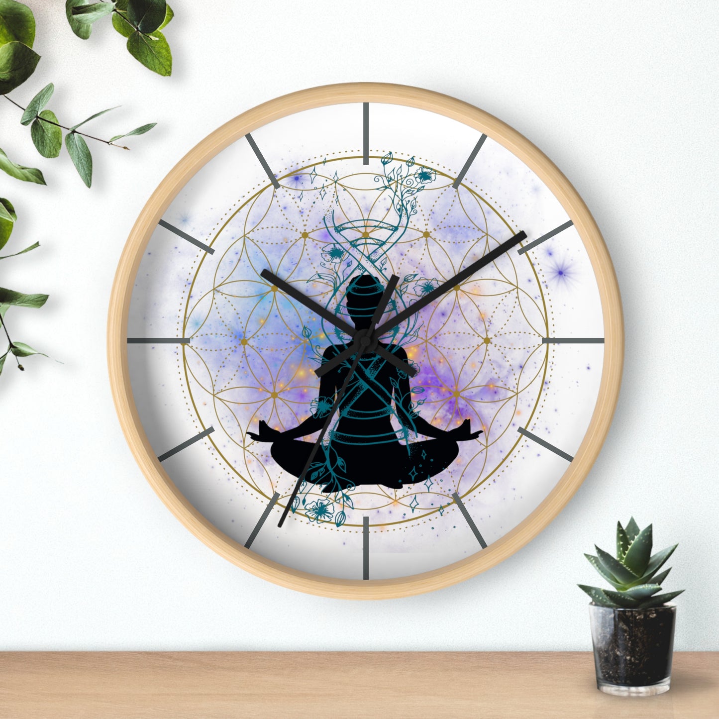 Flower of Life Wall Clock