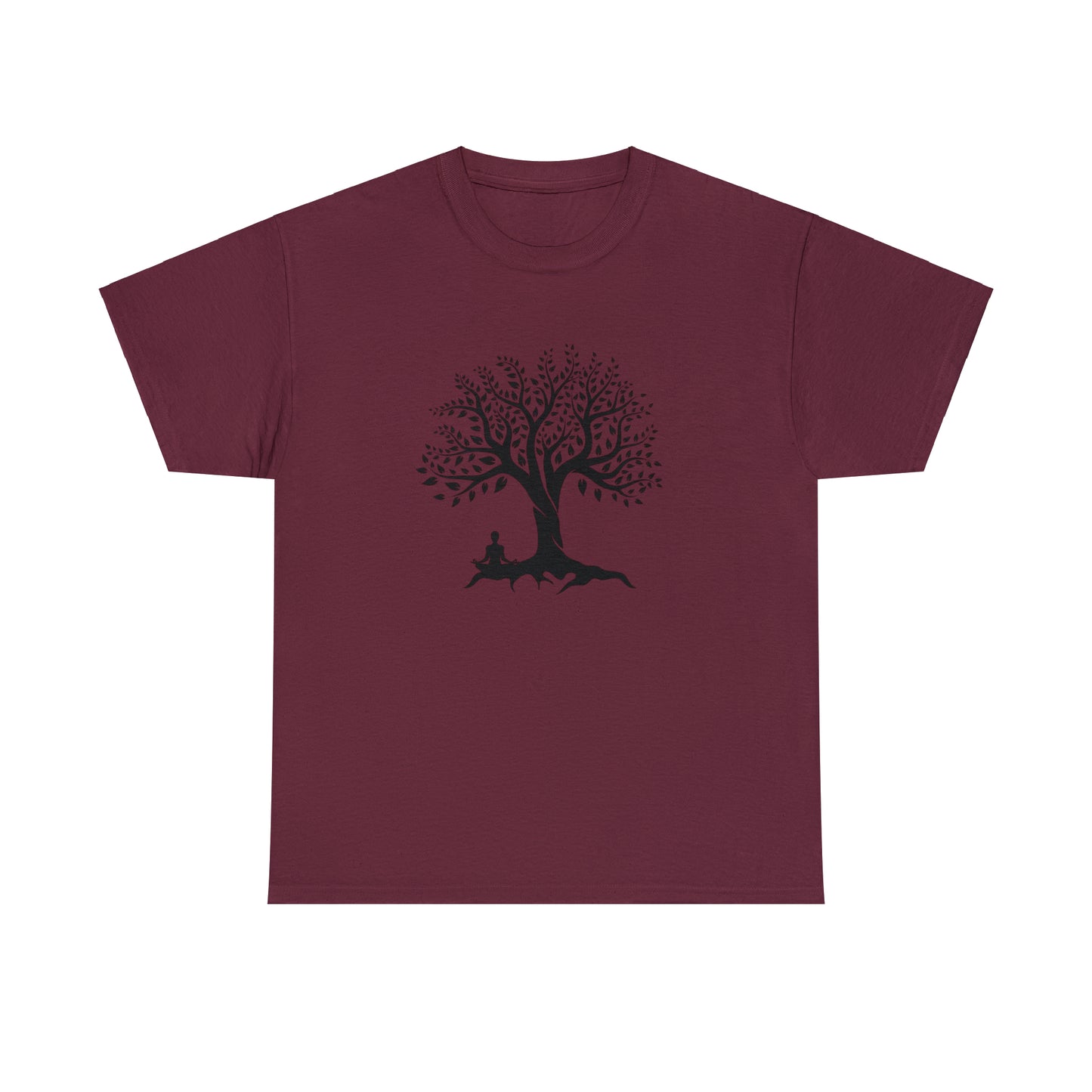 Meditation Tree Unisex Heavy Cotton Tee