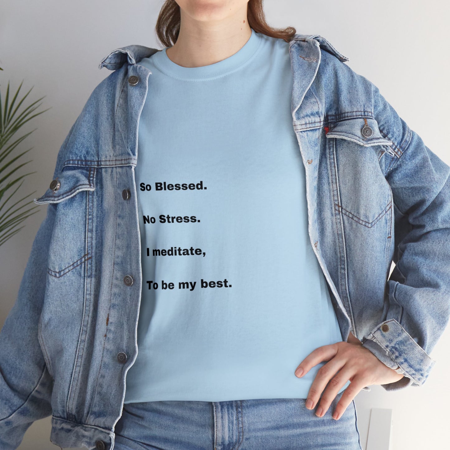 So Blessed Tree back Unisex Heavy Cotton Tee