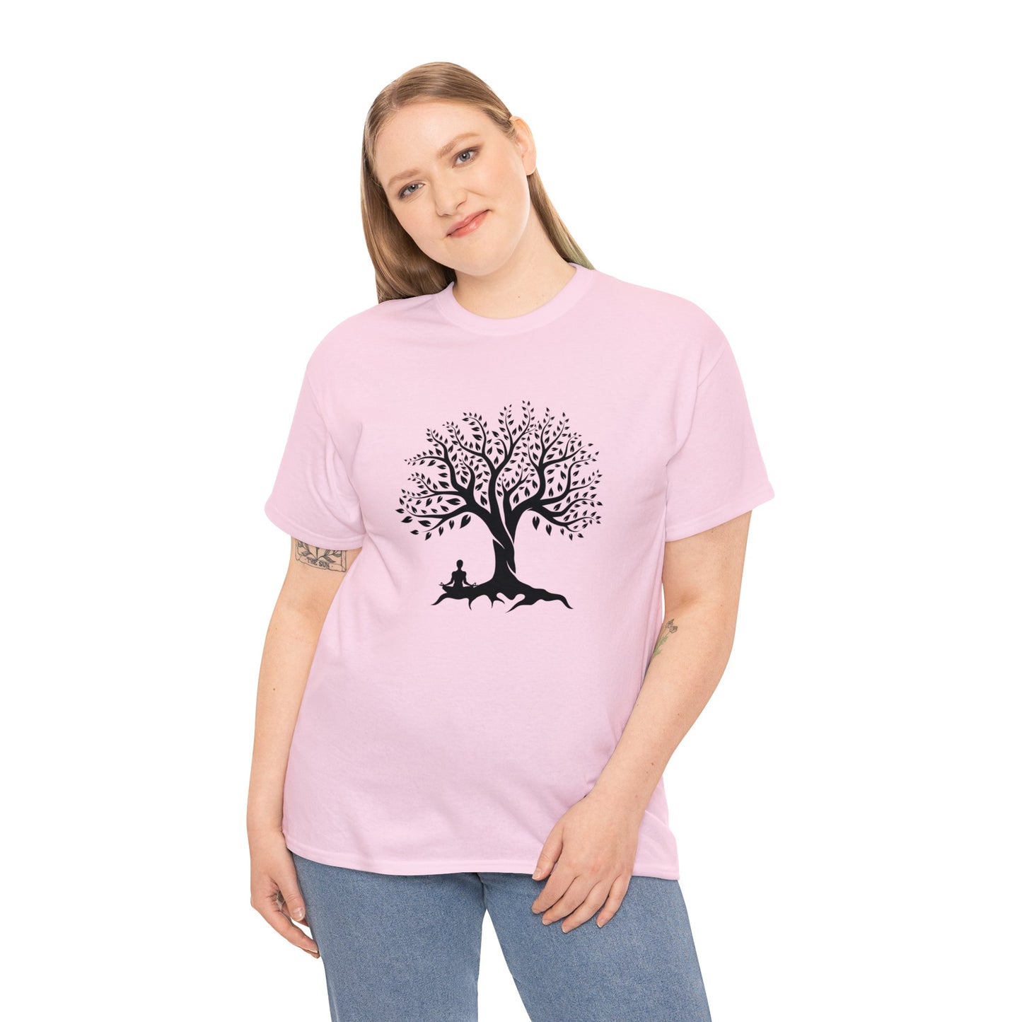 Meditation Tree Unisex Heavy Cotton Tee