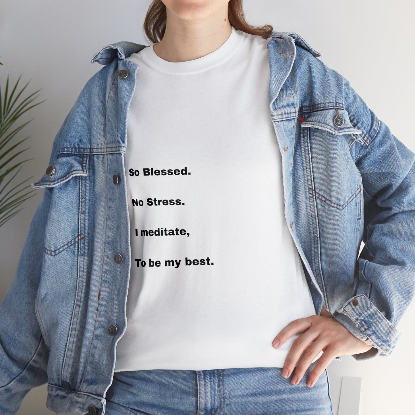 So Blessed Tree back Unisex Heavy Cotton Tee