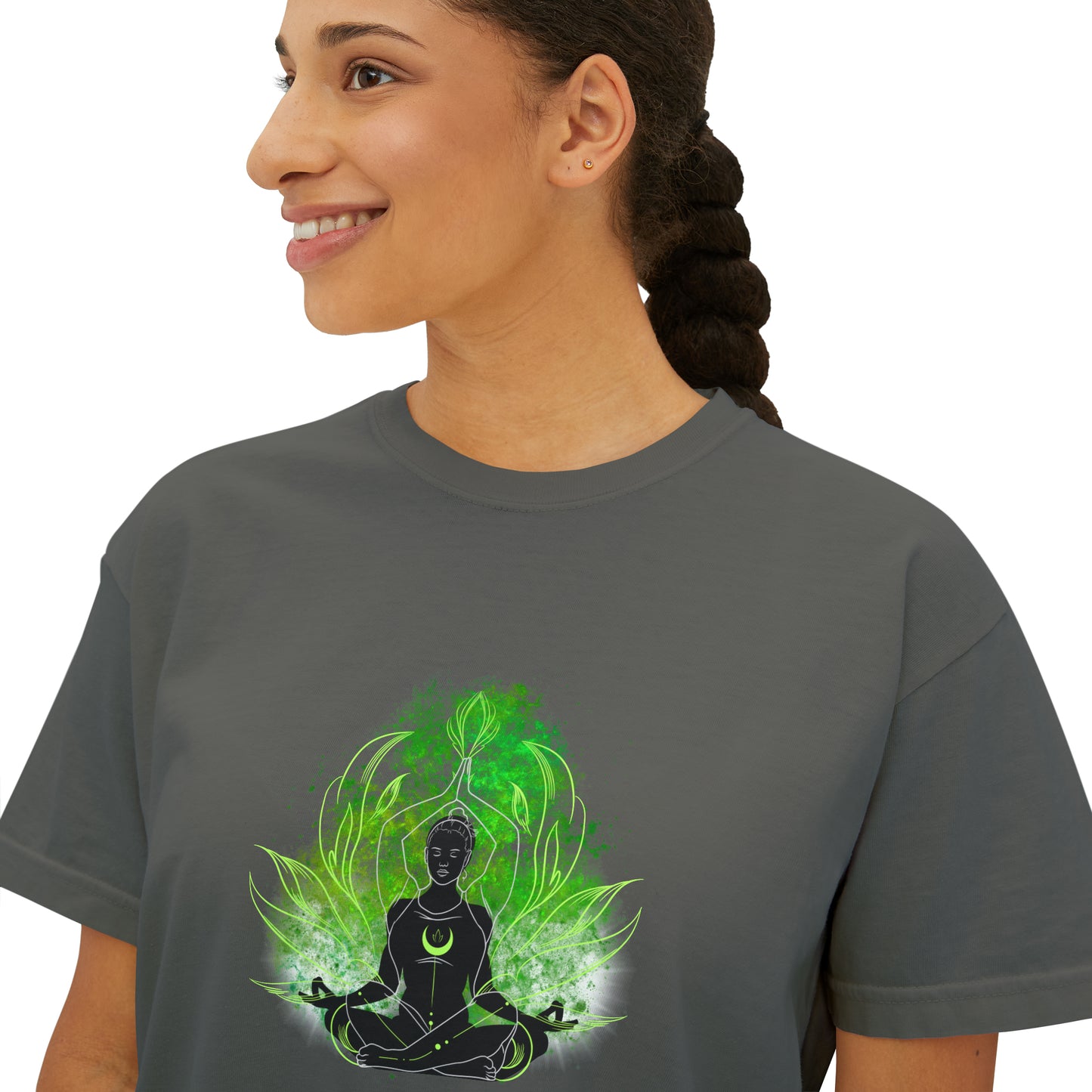 Namaste Green Women's Boxy Tee