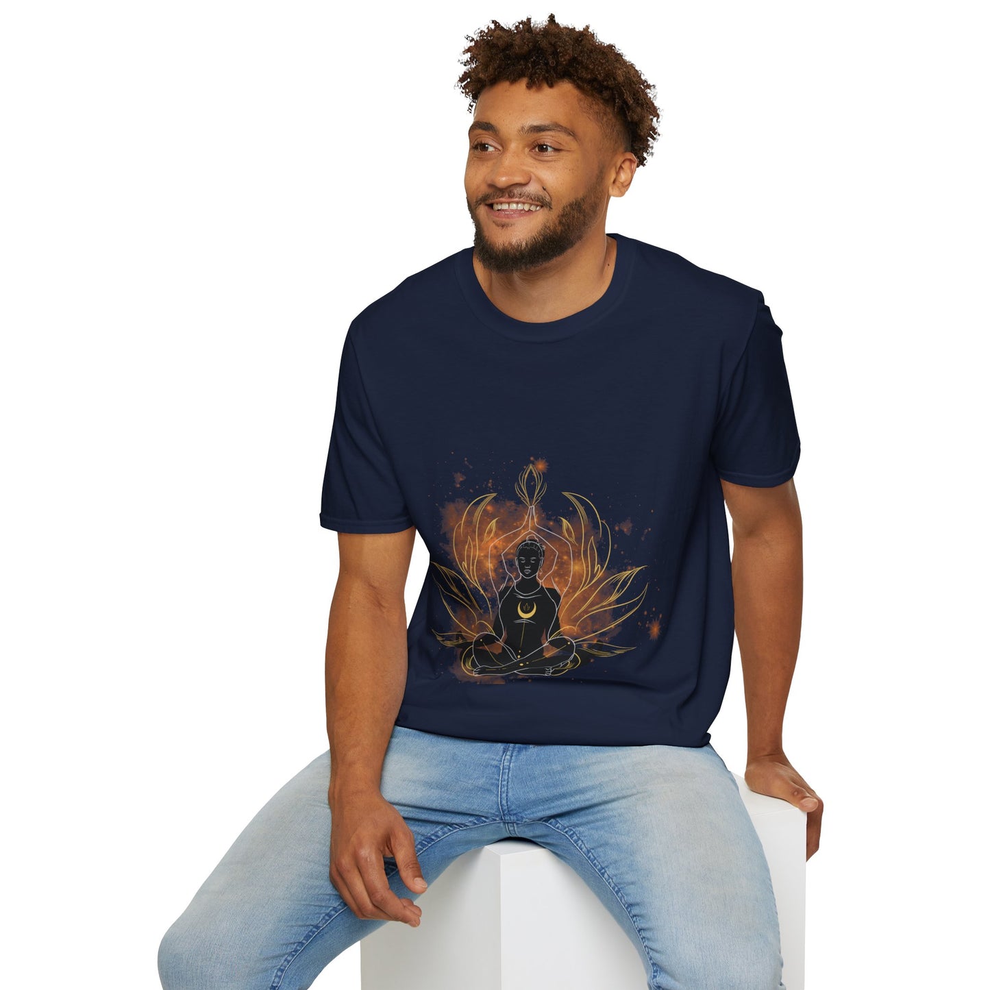 Namaste flame Unisex Softstyle T-Shirt