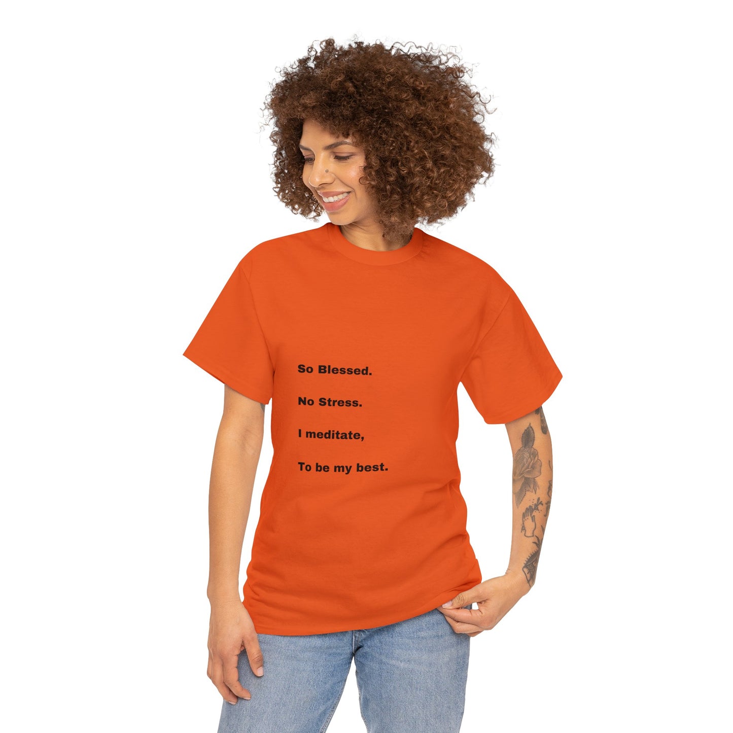 So Blessed Tree back Unisex Heavy Cotton Tee