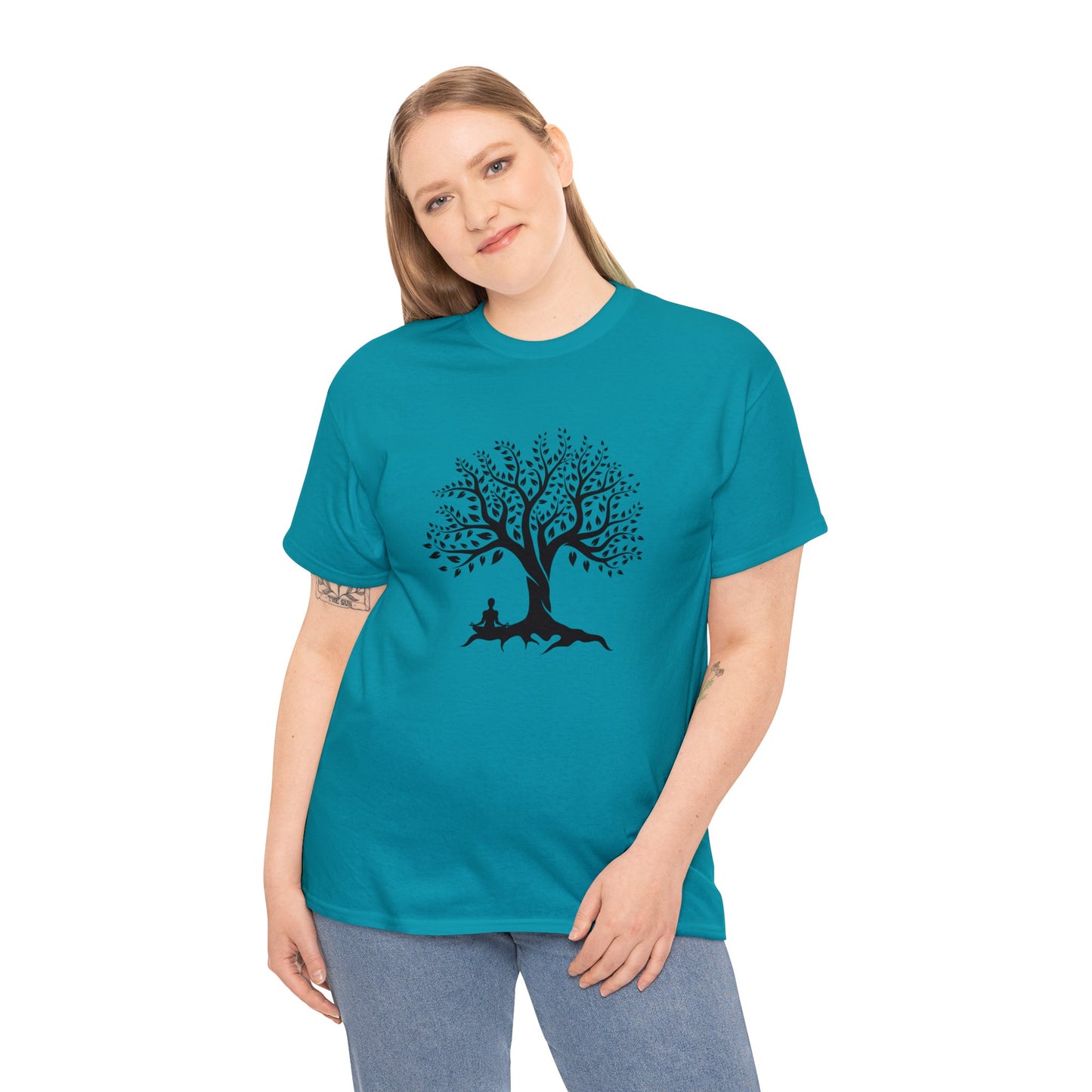 Meditation Tree Unisex Heavy Cotton Tee