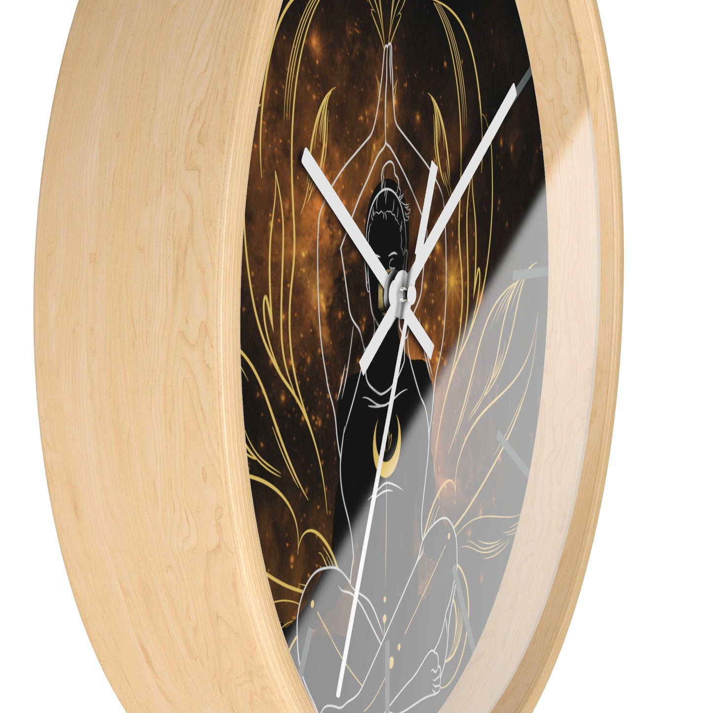 Namaste time dark Wall Clock