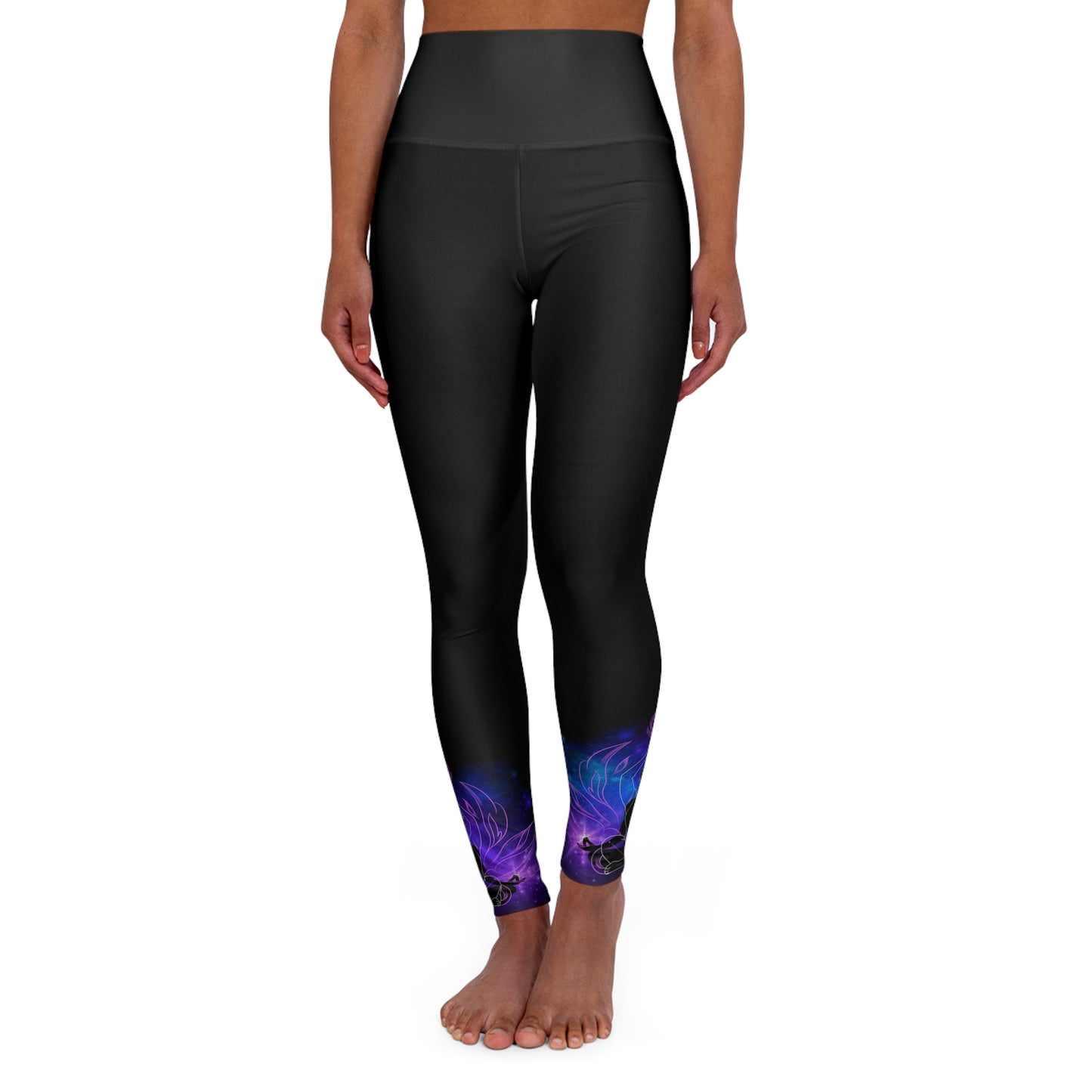 NAMASTE High Waisted Yoga Leggings (AOP)