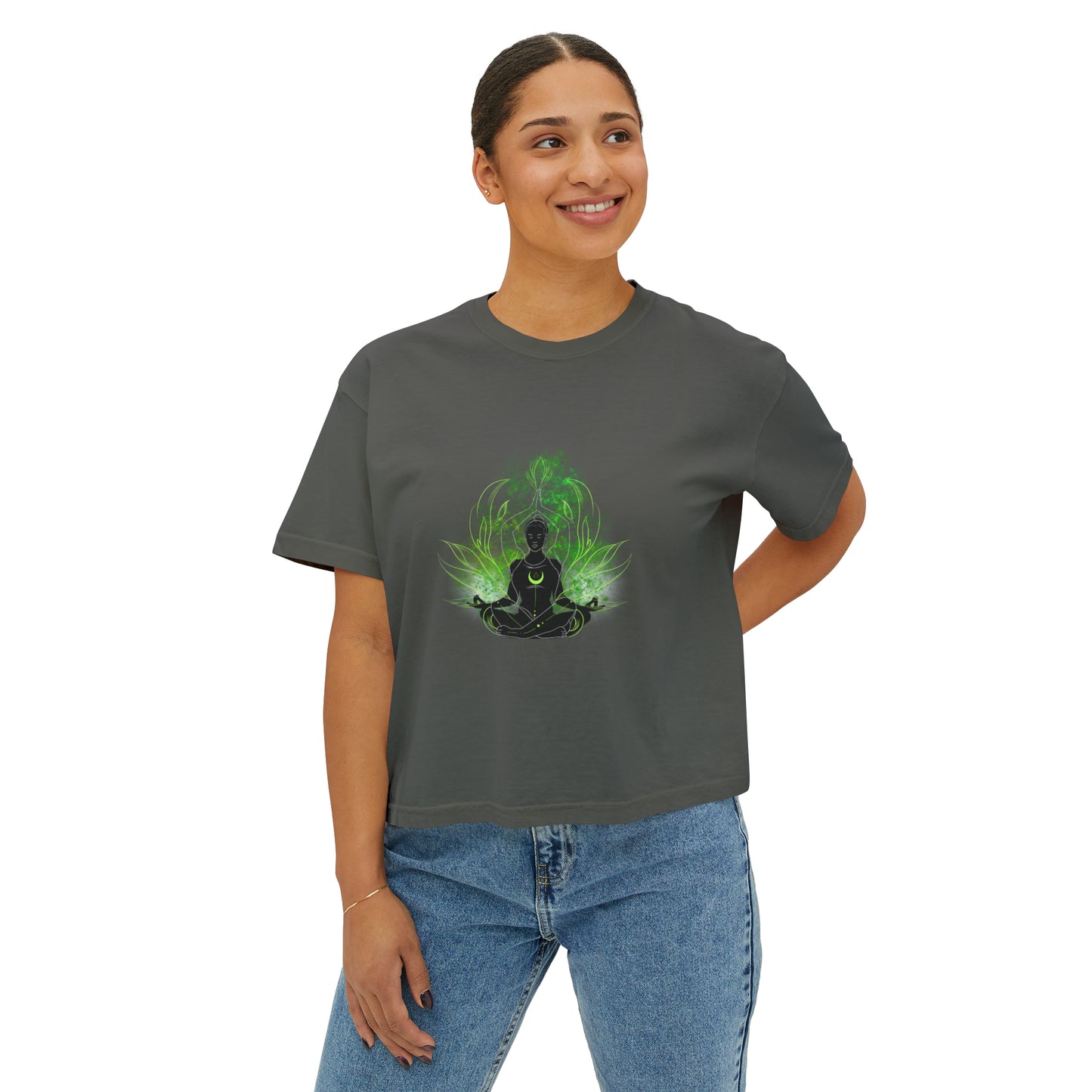 Namaste Green Women's Boxy Tee