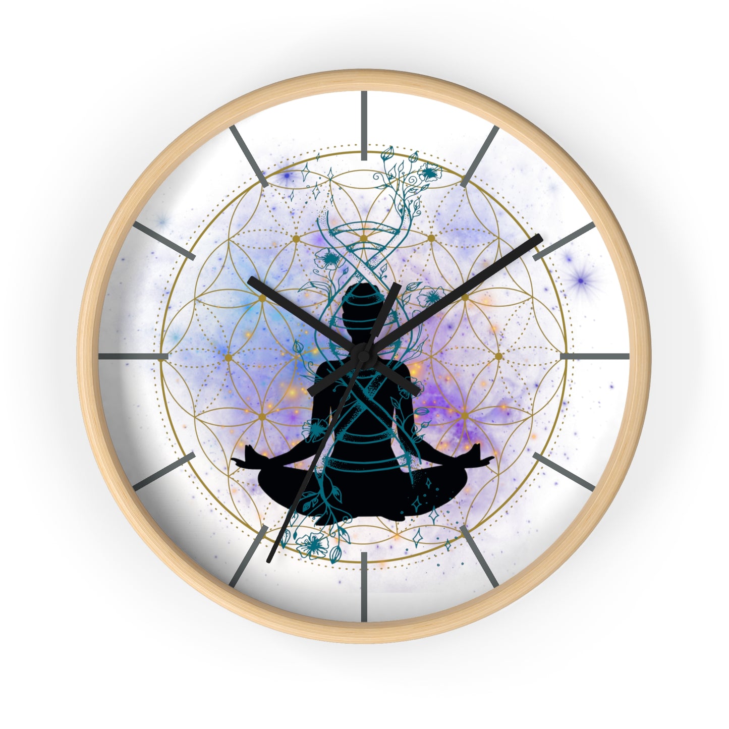 Flower of Life Wall Clock