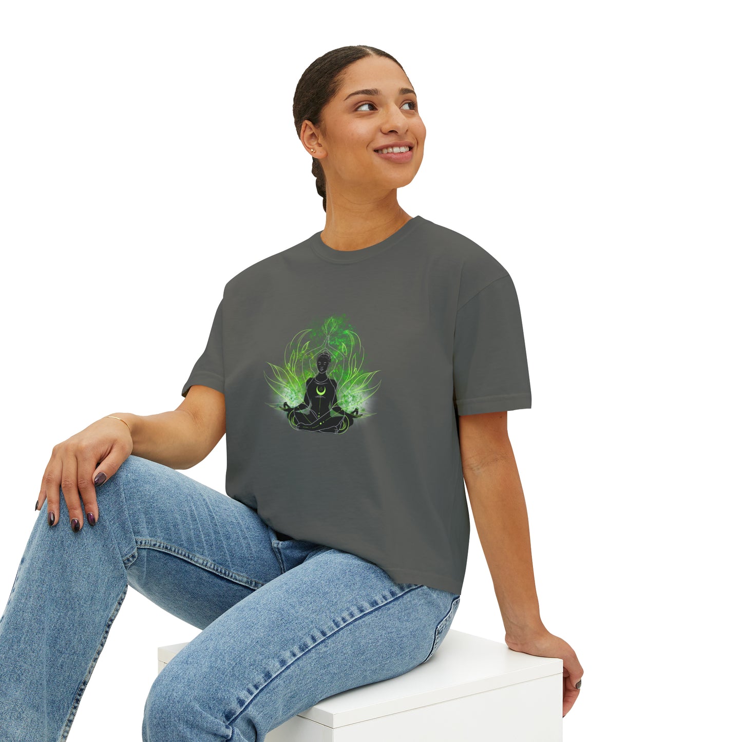 Namaste Green Women's Boxy Tee