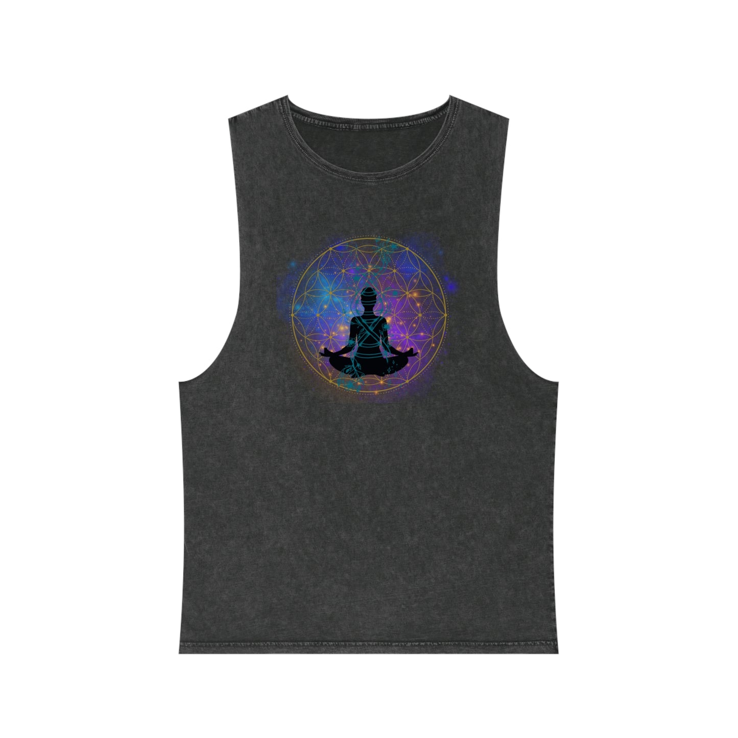 Flower of life Unisex Stonewash Tank Top