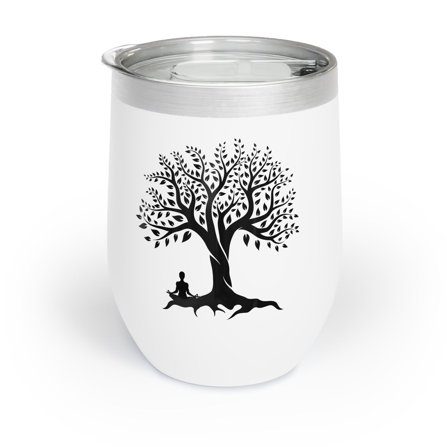 Meditation Tree Chill Wine Tumbler