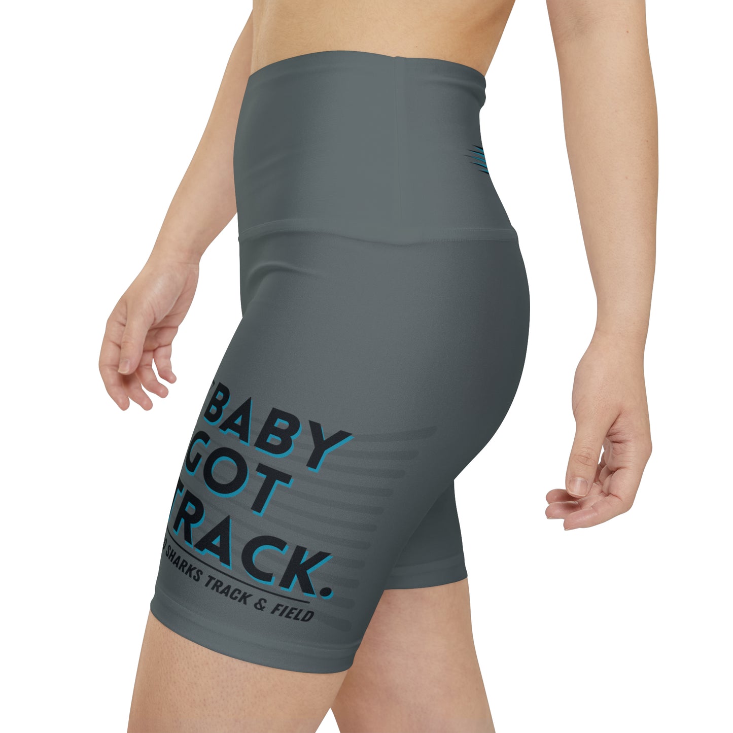 SANTIAGO BABY GOT TRACK Women's Workout Shorts (AOP)