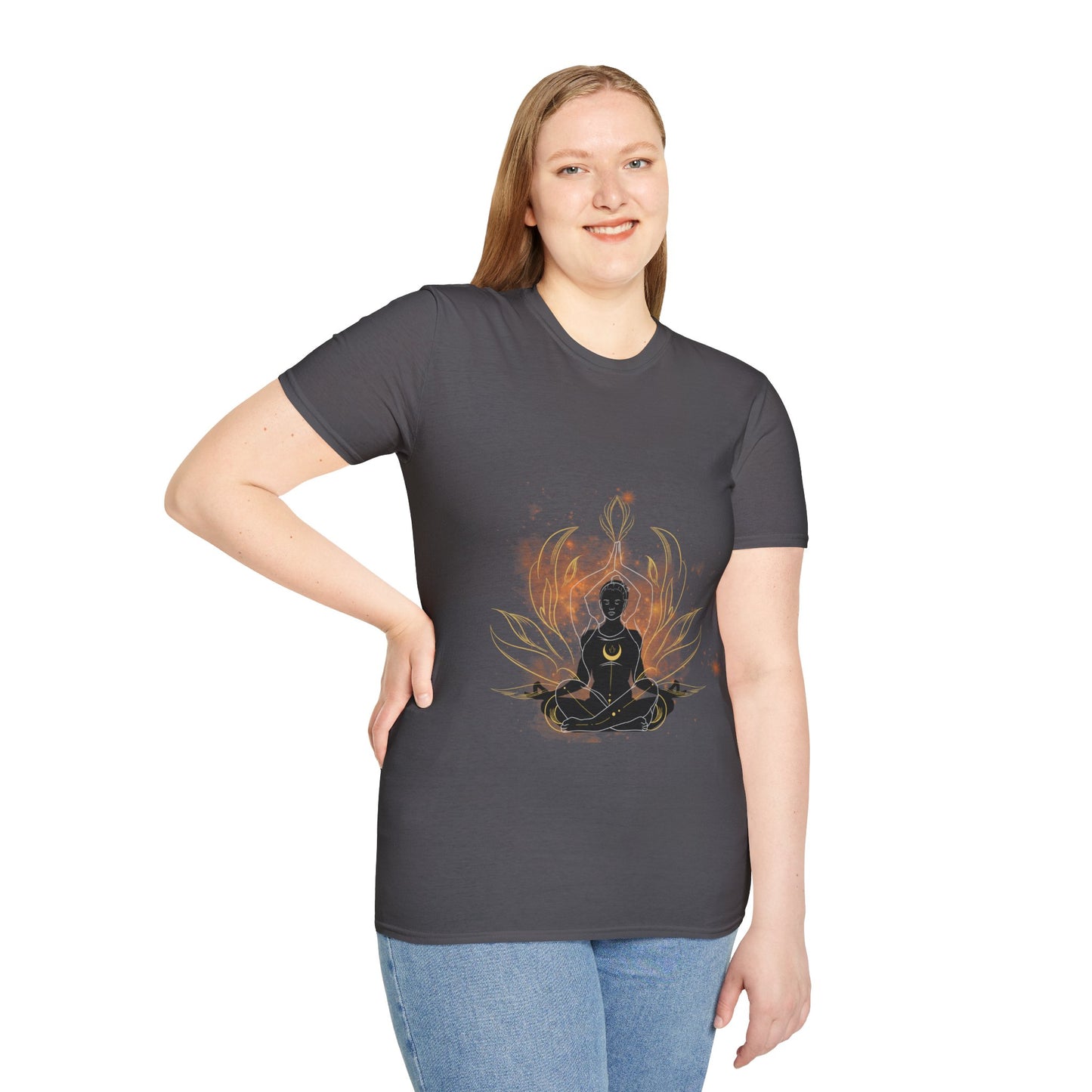 Namaste flame Unisex Softstyle T-Shirt