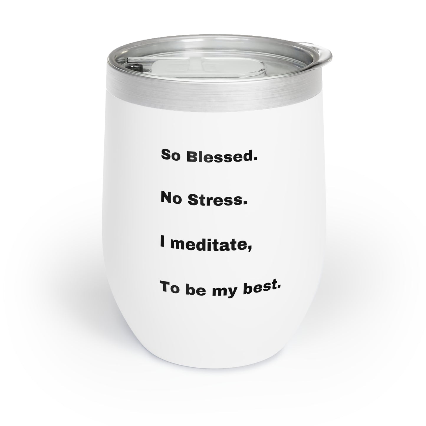 Meditation Tree Chill Wine Tumbler