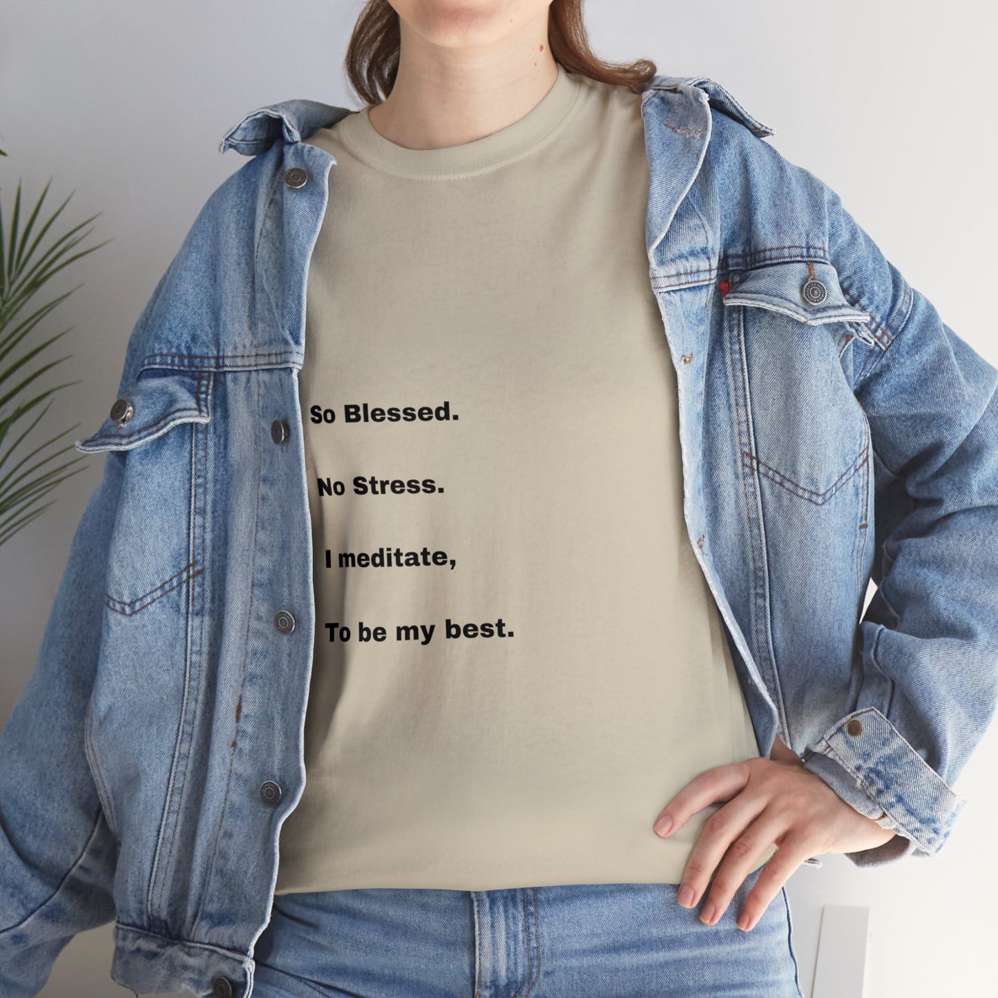 So Blessed Tree back Unisex Heavy Cotton Tee