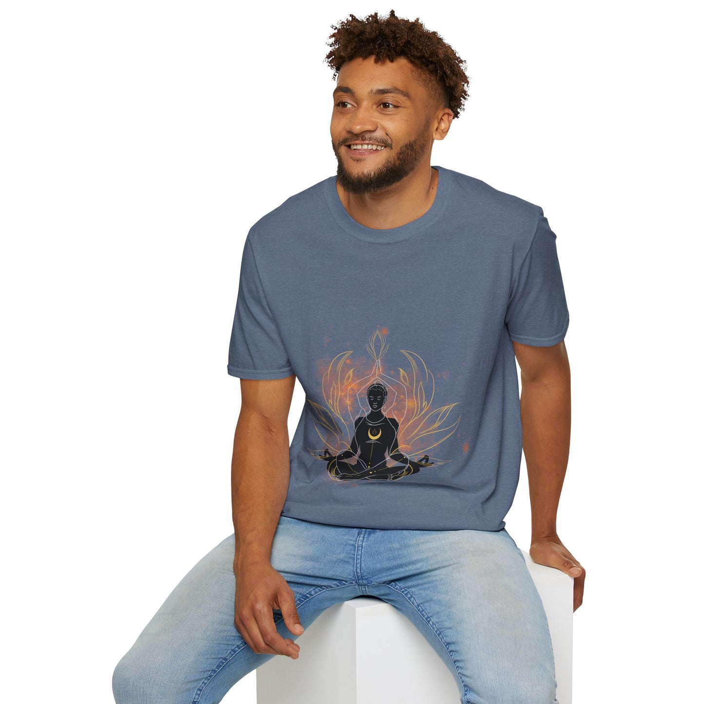 Namaste flame Unisex Softstyle T-Shirt