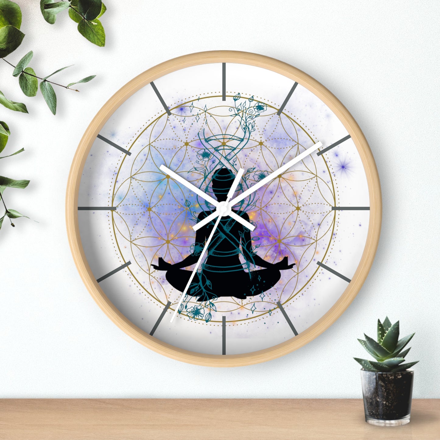 Flower of Life Wall Clock