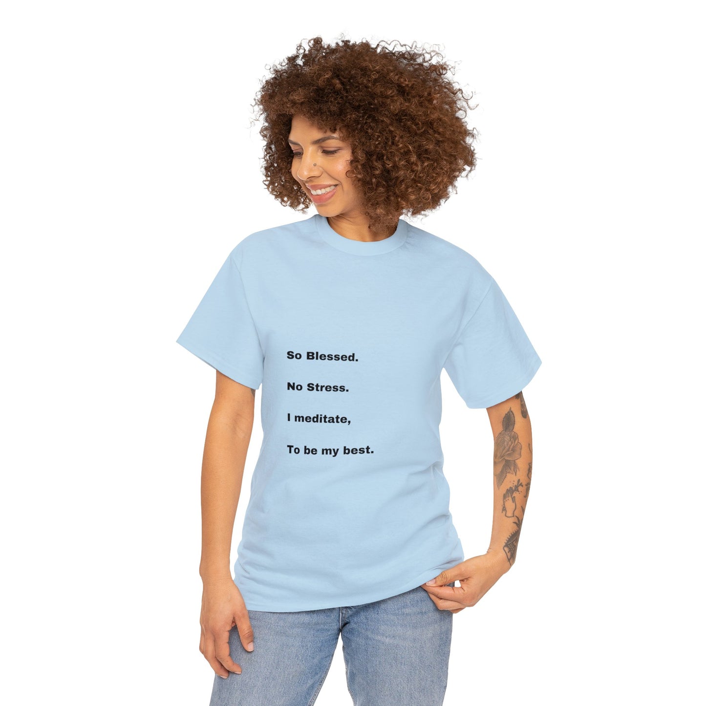 So Blessed Tree back Unisex Heavy Cotton Tee