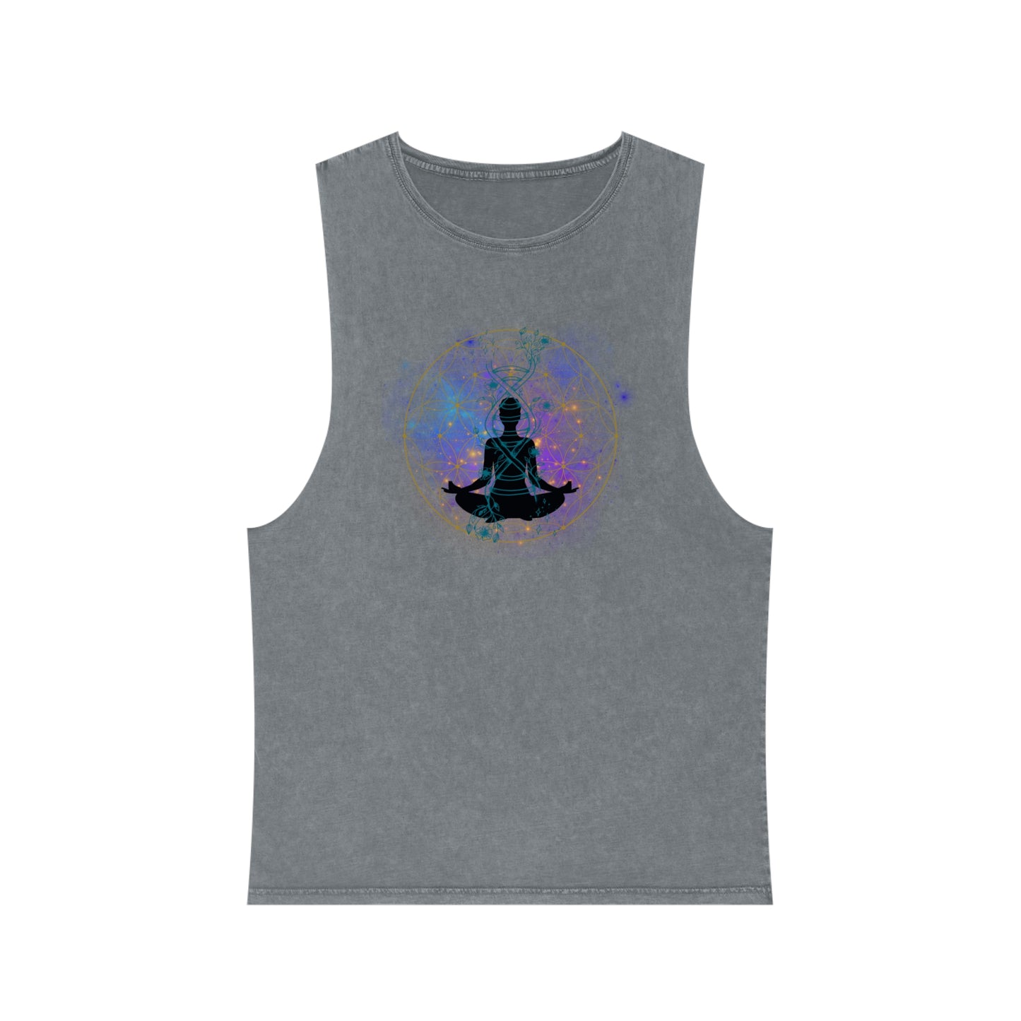 Flower of life Unisex Stonewash Tank Top