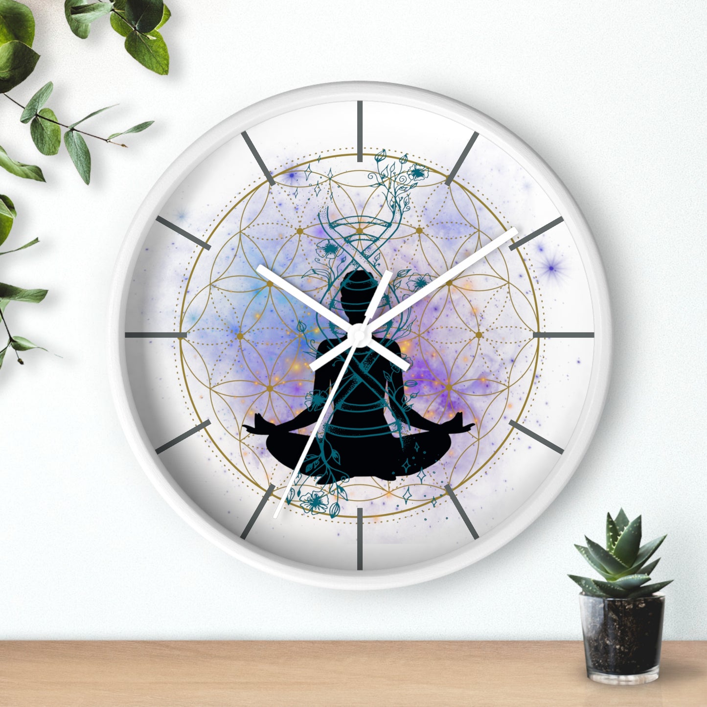 Flower of Life Wall Clock