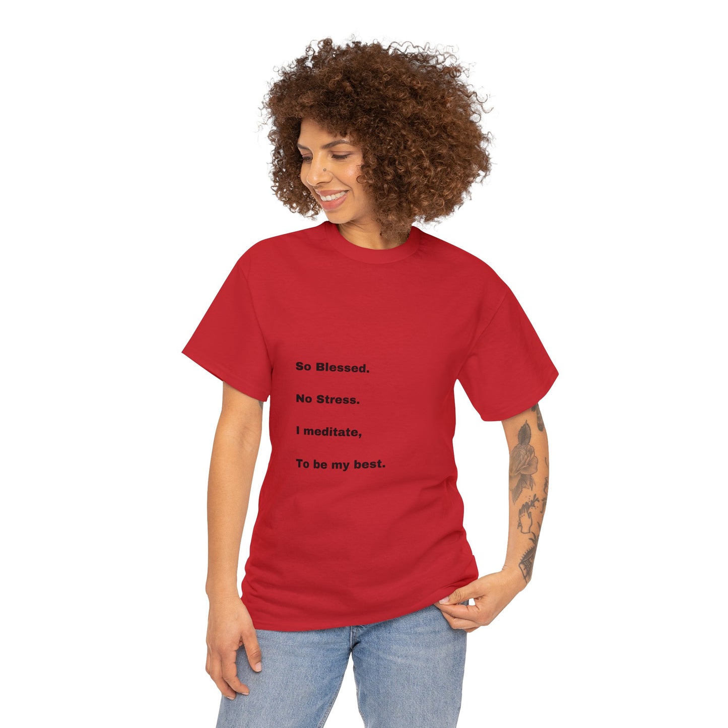 So Blessed Tree back Unisex Heavy Cotton Tee