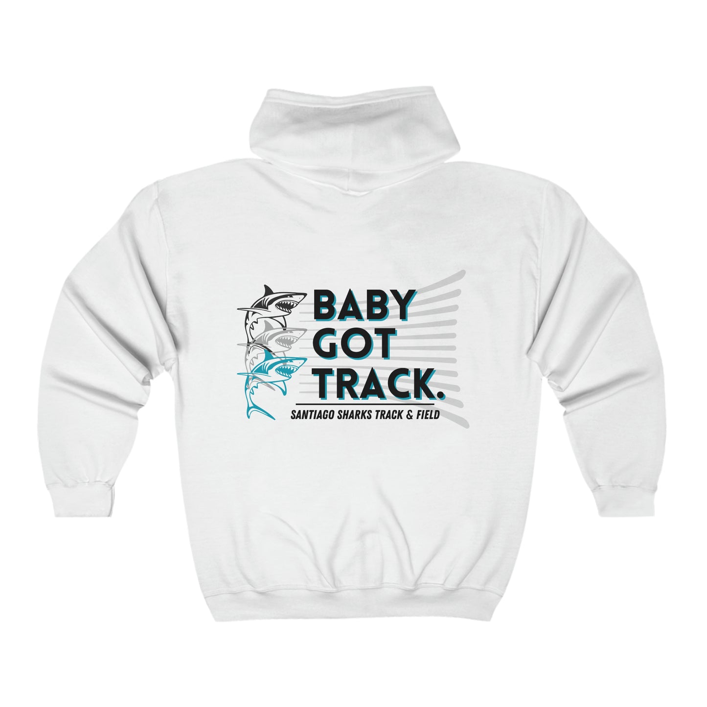 SANTIAGO BABY GOT TRACK Unisex Heavy Blend™ Full Zip Hooded Sweatshirt